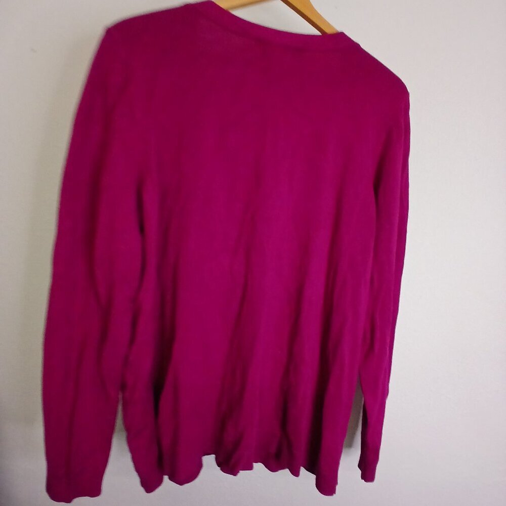 UEC Lane Bryant Long sleeved cardigan Magenta size 22/24 - Picture 5 of 5
